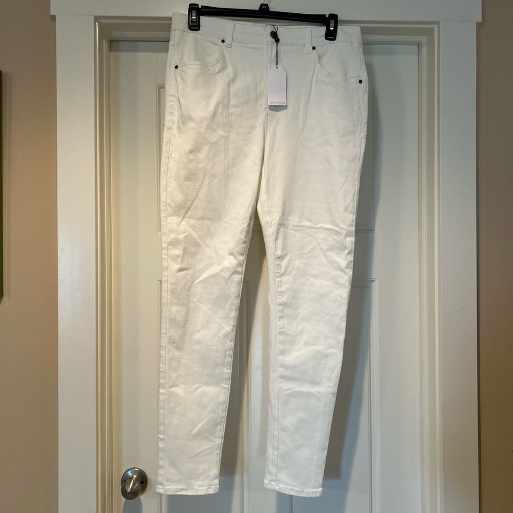 Universal Standard white jeans